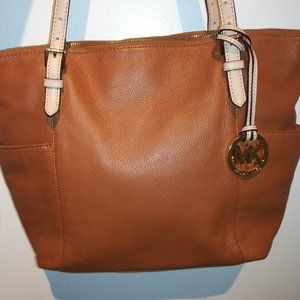 Michael Kors Tan Leather Tote Shoulder Bag